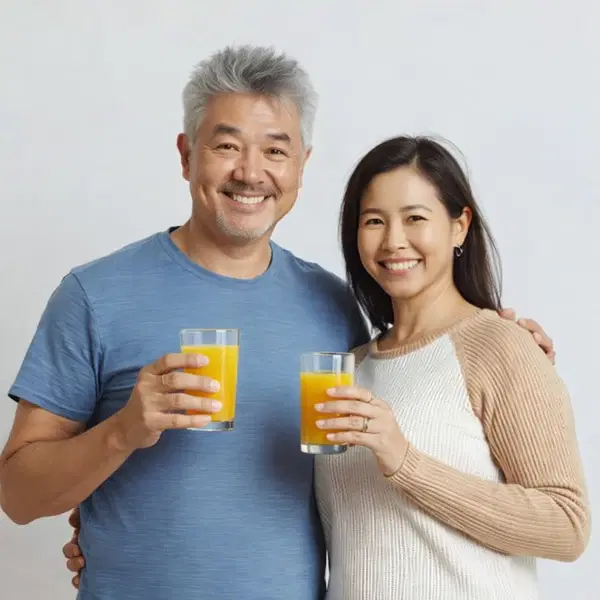 Chinese_Couple_drinking_GlucoShred